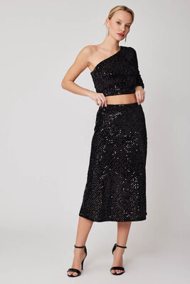 Pullu Midi Boy Etek - Thumbnail (3)