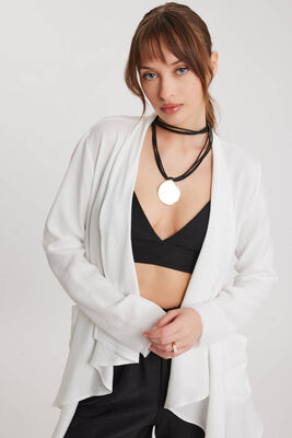 Şal Yaka Cepli Ceket - Thumbnail (5)