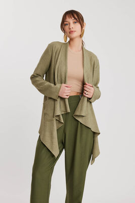 Şal Yaka Cepli Ceket - Thumbnail (8)