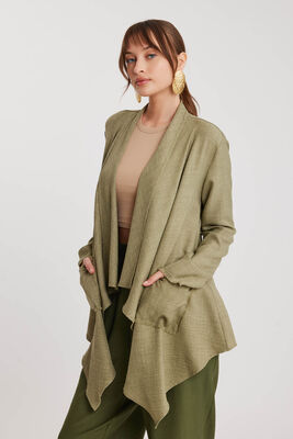 Şal Yaka Cepli Ceket - Thumbnail (11)