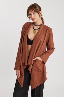 Şal Yaka Cepli Ceket - Thumbnail (17)