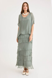 Salaş Uzun Tül Elbise - 10