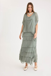 Salaş Uzun Tül Elbise - 11