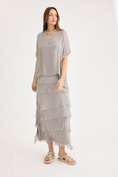 Salaş Uzun Tül Elbise - 25