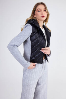 Şapkalı Kapitone Mont - Thumbnail (2)