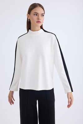 VİTRİN - Şeritli Uzun Kol Bluz