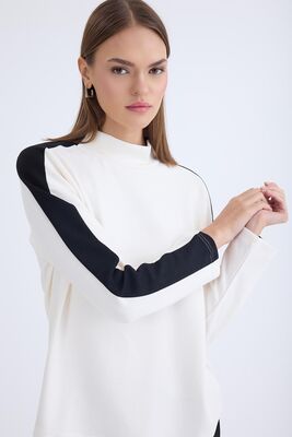 VİTRİN - Şeritli Uzun Kol Bluz (1)