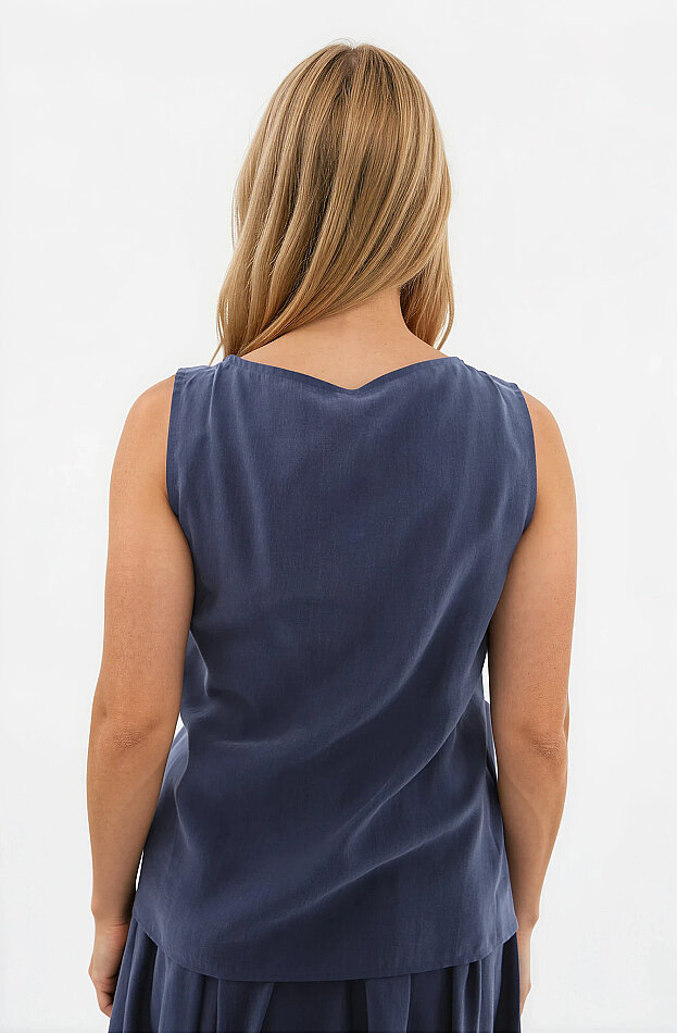 Sıfır Kol Önü Detaylı Bluz - 41