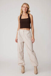 Sırtı Çapraz Kalın Askılı Crop Bluz - Thumbnail (17)