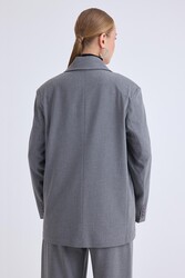 Tek Düğme Vatkalı Ceket - 7