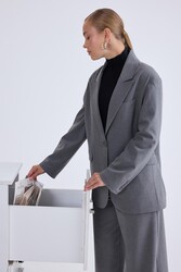 Tek Düğme Vatkalı Ceket - 6