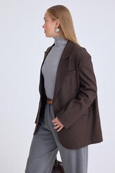 Tek Düğme Vatkalı Ceket - 9