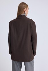 Tek Düğme Vatkalı Ceket - 12