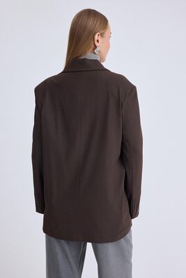 Tek Düğme Vatkalı Ceket - Thumbnail (11)