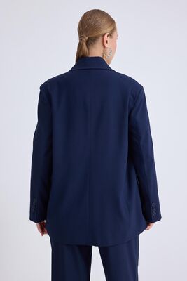 Tek Düğme Vatkalı Ceket - Thumbnail (16)