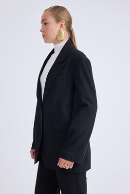 Tek Düğme Vatkalı Ceket - Thumbnail (24)