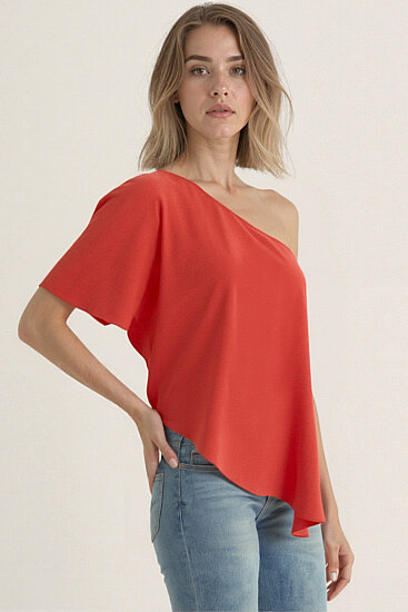 Tek Omuz Kayık Yaka Bluz - 29