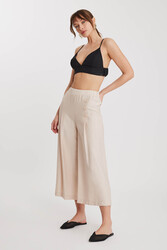 Üç Düğmeli Geniş Paça Pileli Pantolon - 19