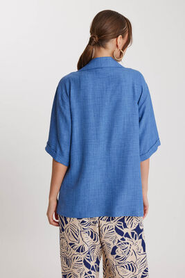 Uzun Yaka Detaylı Düşük Omuz Ceket - Thumbnail (9)