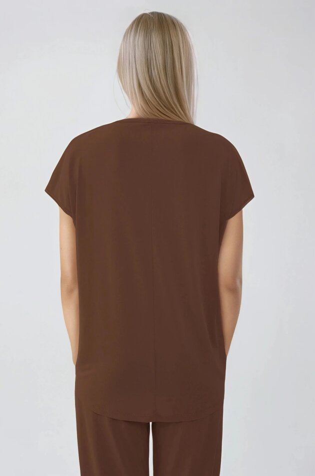 V Yaka Arkası Uzun Bluz - 15