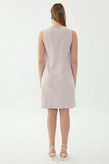 V Yaka Cepli Elbise - 30