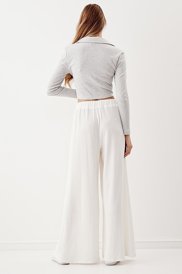 V Yaka Crop Bluz - 4