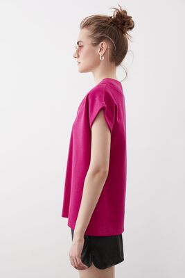 V Yaka Düşük Kol Örme Sweat - Thumbnail (28)