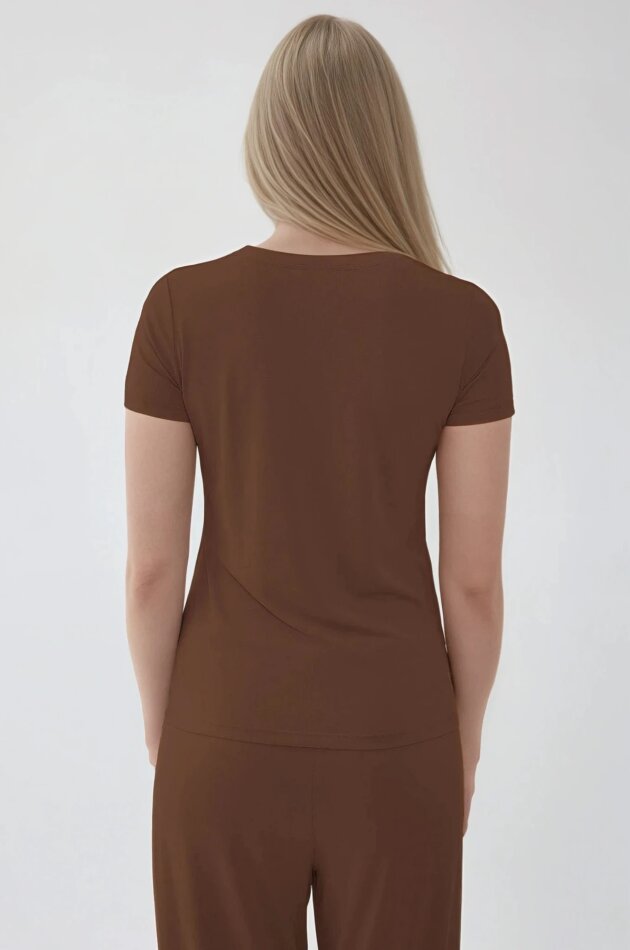 V Yaka Salaş Tişört - 17