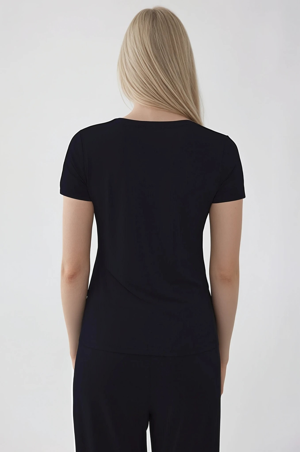 V Yaka Salaş Tişört - Thumbnail