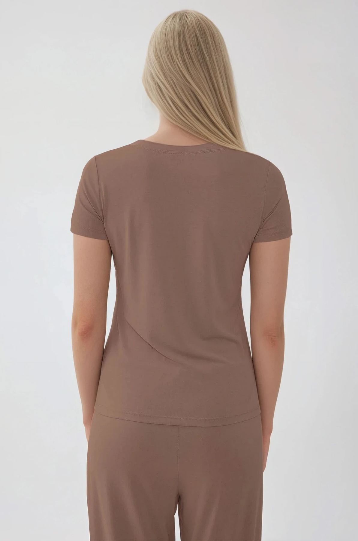 V Yaka Salaş Tişört - Thumbnail