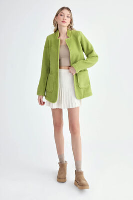 Vatkalı Hakim Yaka Uzun Keçe Ceket (1)