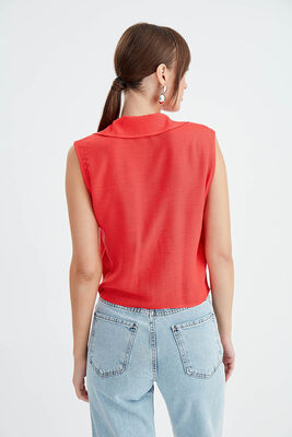 Viskon Keten Bağlamalı Gömlek - 21