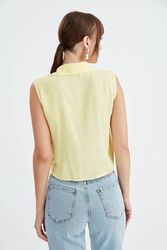 Viskon Keten Bağlamalı Gömlek - 27