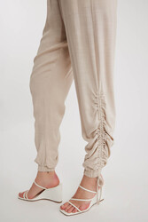 Yanları Büzgülü Beli Ve Paçası Lastikli Pantolon - 22