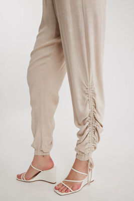 Yanları Büzgülü Beli Ve Paçası Lastikli Pantolon - 22