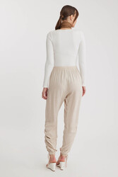 Yanları Büzgülü Beli Ve Paçası Lastikli Pantolon - 23