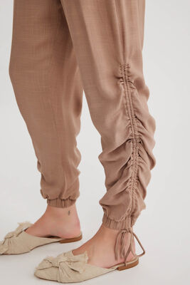 Yanları Büzgülü Beli Ve Paçası Lastikli Pantolon - 28