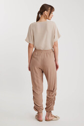 Yanları Büzgülü Beli Ve Paçası Lastikli Pantolon - 29