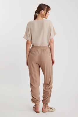 Yanları Büzgülü Beli Ve Paçası Lastikli Pantolon - 29