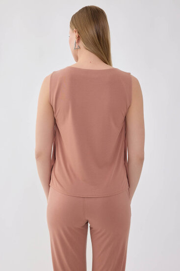 Yanları Düğmeli Bluz - 12