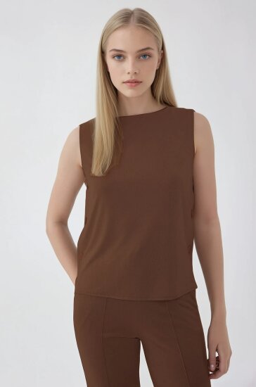 Yanları Düğmeli Bluz - 16