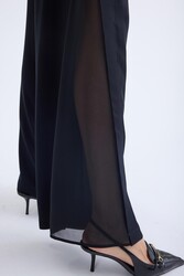 Yanları Tül İspanyol Paça Pantolon - 4