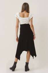 Yanları Uzun Midi Etek - 11