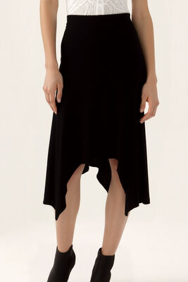 Yanları Uzun Midi Etek - 12