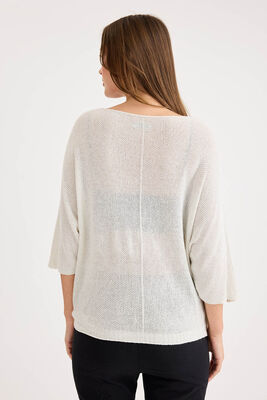 Yarım Kol Simli Triko Bluz - Thumbnail (16)