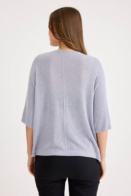 Yarım Kol Simli Triko Bluz - Thumbnail (21)