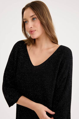 Yarım Kol Simli Triko Bluz - Thumbnail (26)