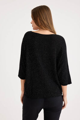 Yarım Kol Simli Triko Bluz - Thumbnail (27)