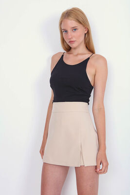 Yırtmaç Detaylı Şort Etek - 20