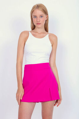 Yırtmaç Detaylı Şort Etek - 25